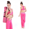 New summer styles Yoga workout sportswear suits(Sexy Jeans Vest+ Drawstring Slim trousers)